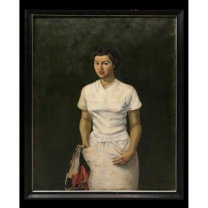 Spanish School (1950s) - The Tennis Player