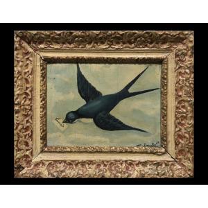 French School (c. 1900) - Souvenir / The Swallow