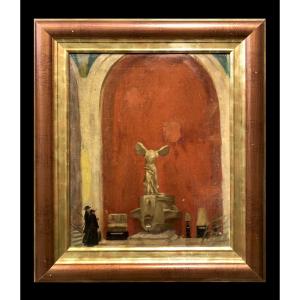 French School (c. 1900) - The Daru Staircase With The Victory Of Samothrace