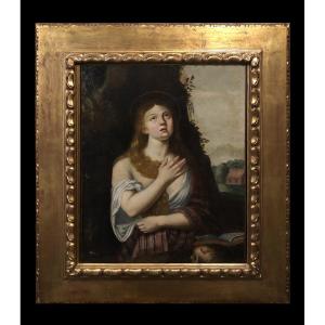 École Flamande (c. 1640) - Madeleine Pénitente (Version libre de l'œuvre de Titien)