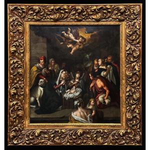 Vicente Carducho (1578-1638), Atelier de - La Nativité selon la vision de María de Agreda