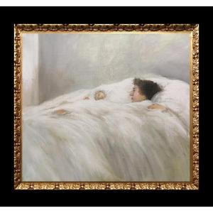 École Espagnole (XX) - Mère et Fille (D'après Sorolla)