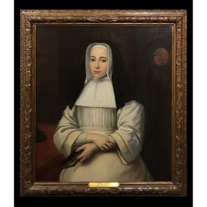 Englebert Fisen (1655-1733) - Portrait de Cathérine de Fléron, Chanoinesse de St. Augustin