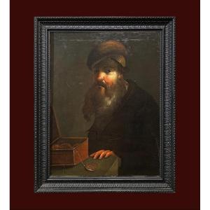 School Of Northern Italy (mid 17th Century) - Portrait Of Hebrew With Medal