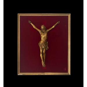 Magnificent Christe In Carved And Gilded Wood - XVIIIth