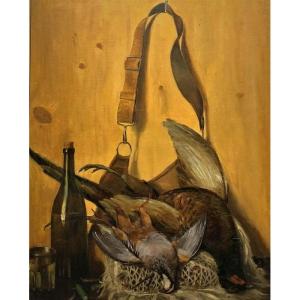 Alexandre De Benassy (xix) - Magnificent Hunting Still Life