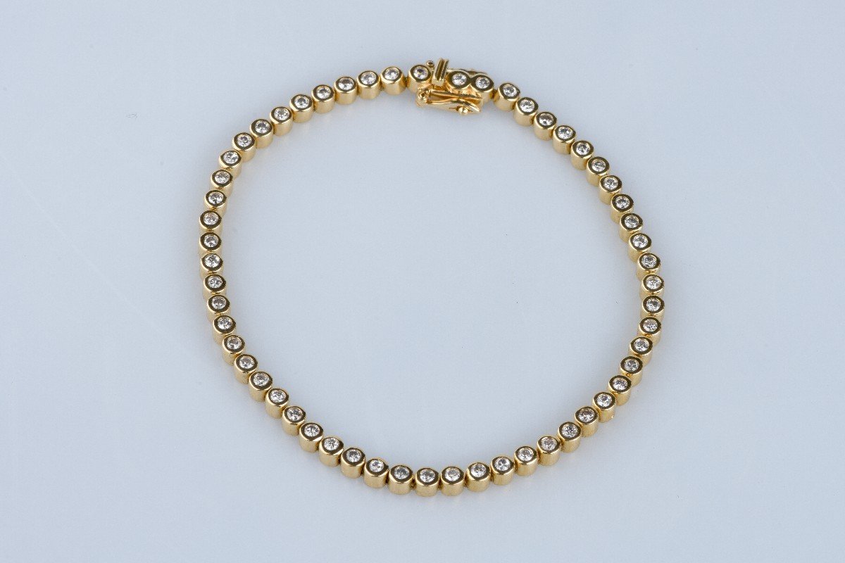 18-karat Yellow Gold Bracelet Adorned With 56 Diamonds