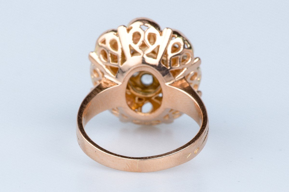 18k Rose Gold Diamond Ring-photo-5