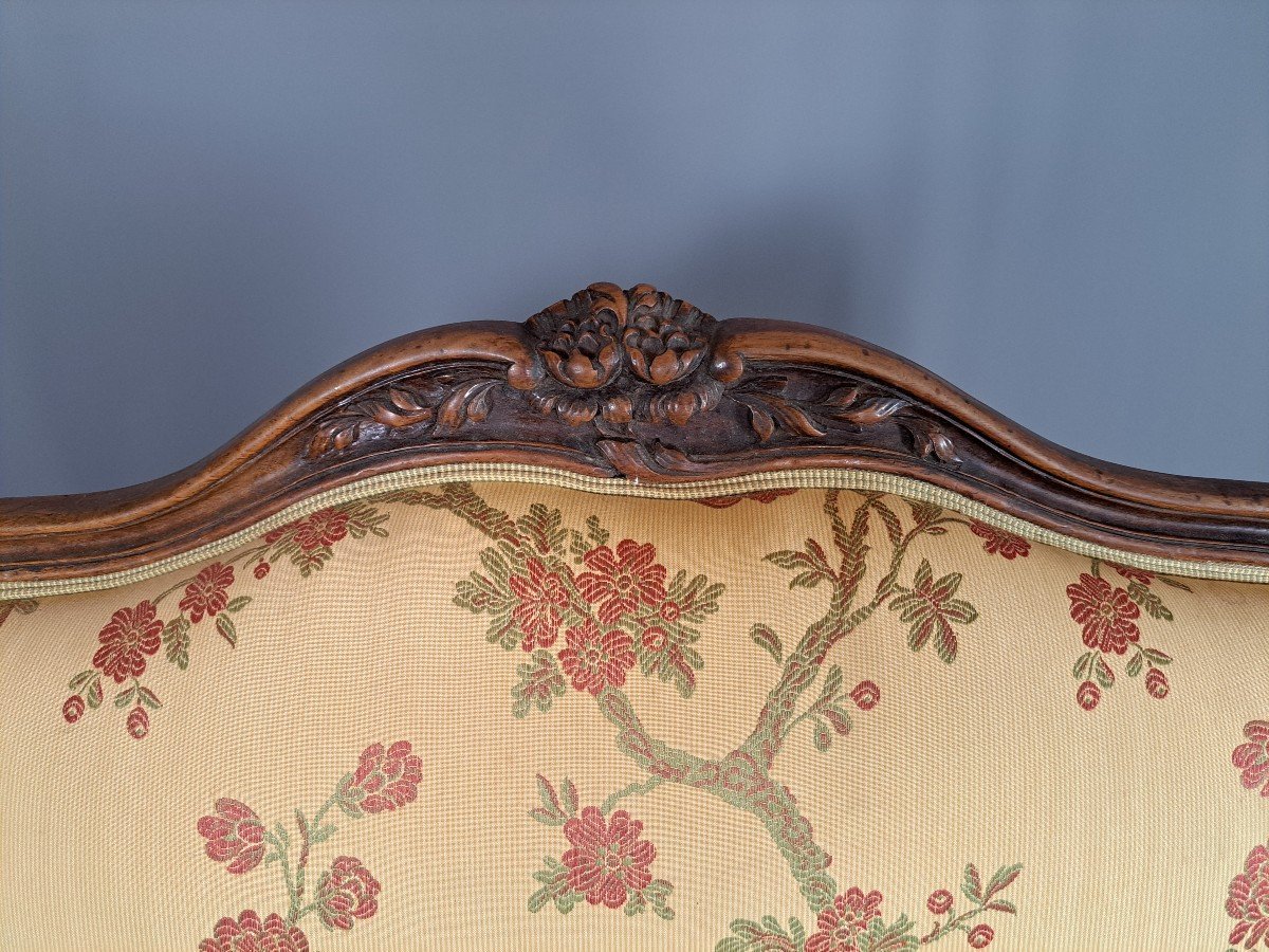 Paire De Bergères Louis XV, Dossier Plat "à La Reine".-photo-2