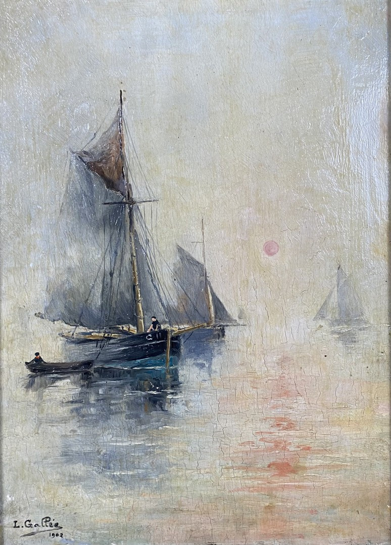 “retour De Pêche” Par Lucien Gallée