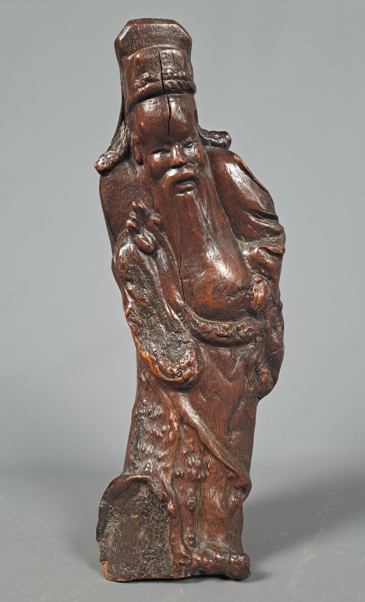 Chinese Root Wood Statuette.