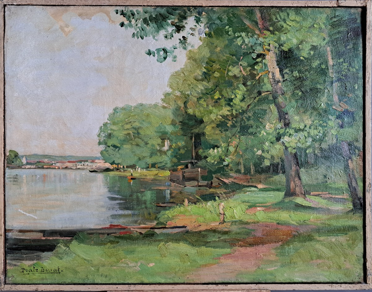 “riverside” - Charles Dratz-barat (1873-1950)