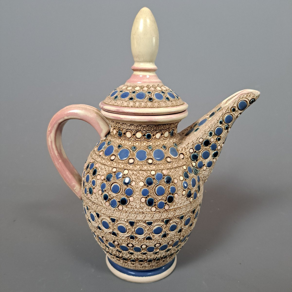 Paul DORDET (1896-1996), Théière décor orientaliste début 20ème.-photo-3