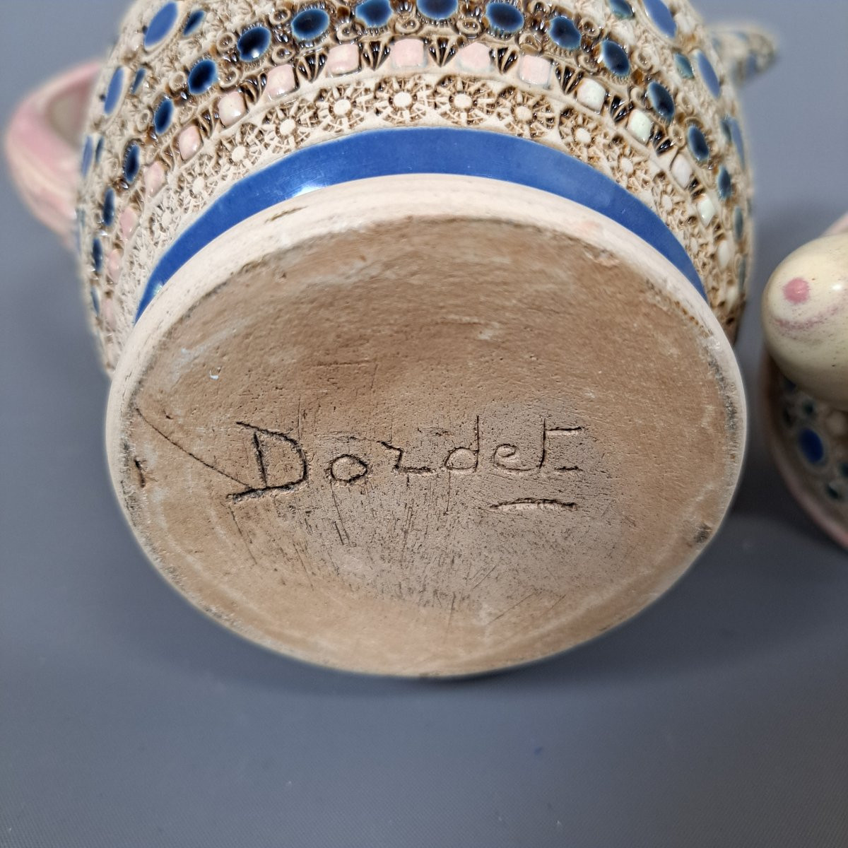 Paul DORDET (1896-1996), Théière décor orientaliste début 20ème.-photo-1