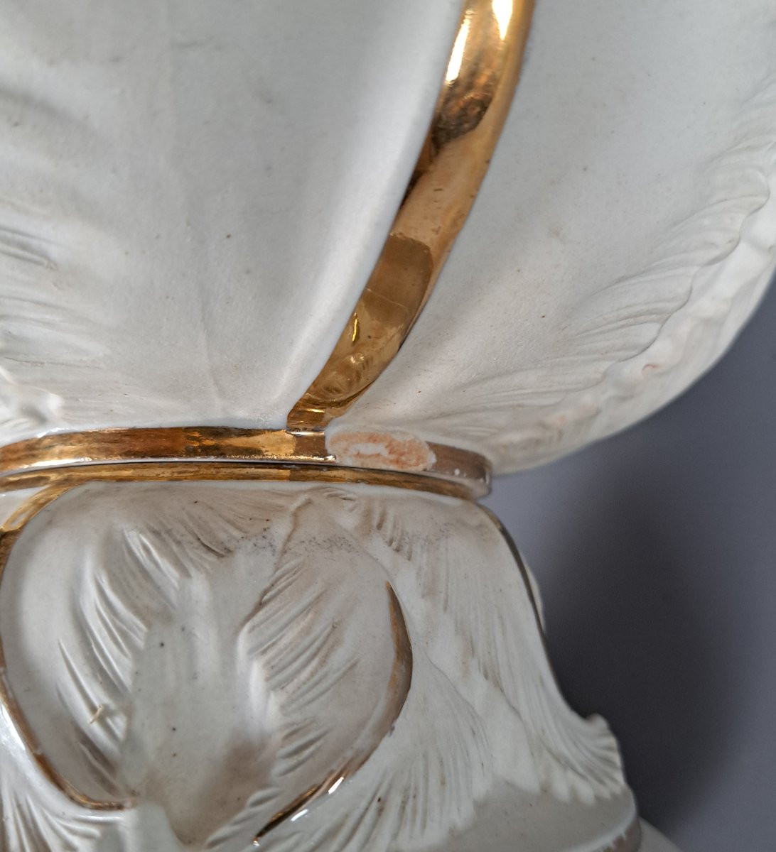 "Les Algues", Vase lampe vers 1940.-photo-4