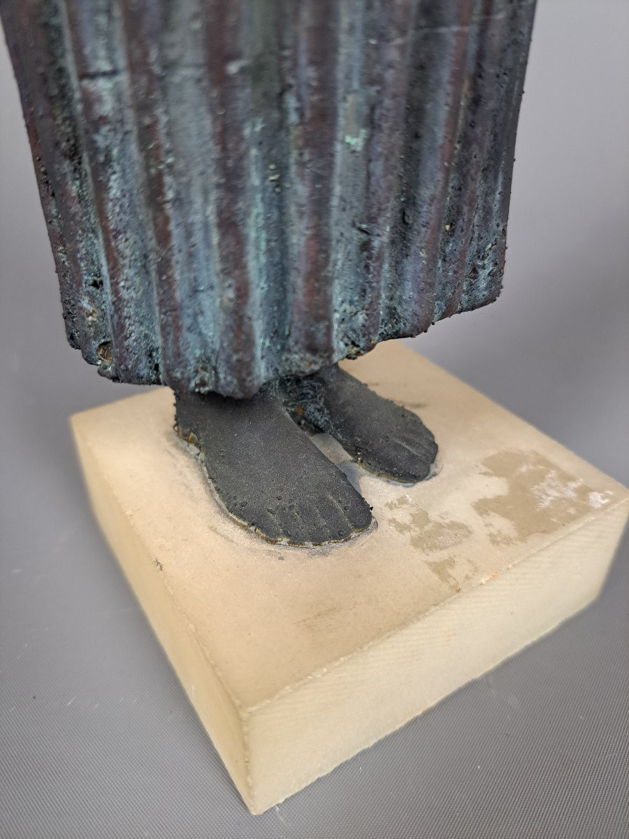 "chariot Of Delphi", Patinated Copper Subject.-photo-1