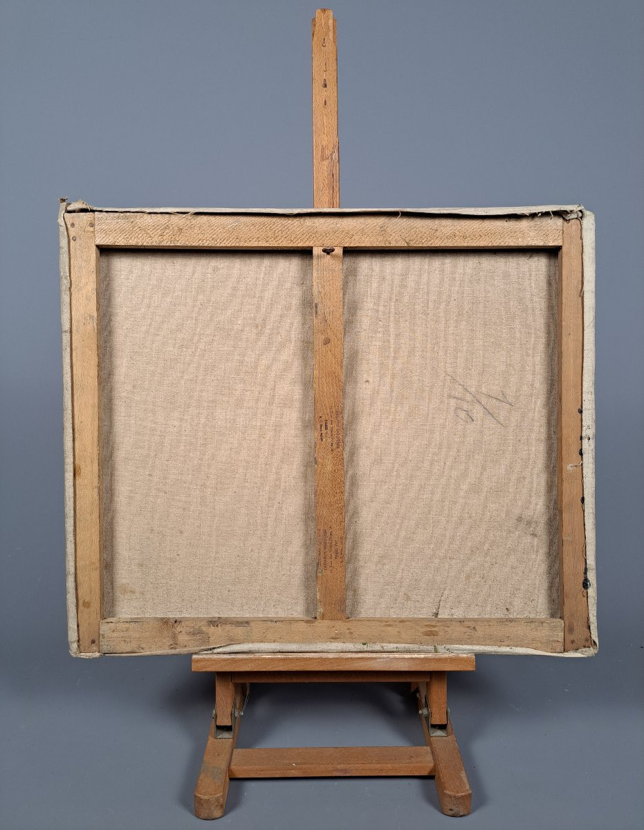 “view Of The Village”, Expressionist School Of The 20th Century.-photo-2