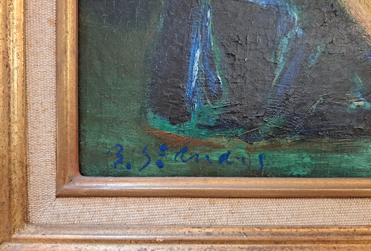 "seated Nude", By Louis Barthommé-saint-andré (1905-1977)-photo-4