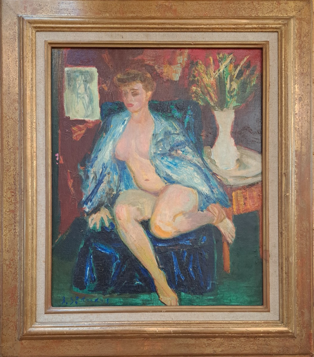 "seated Nude", By Louis Barthommé-saint-andré (1905-1977)