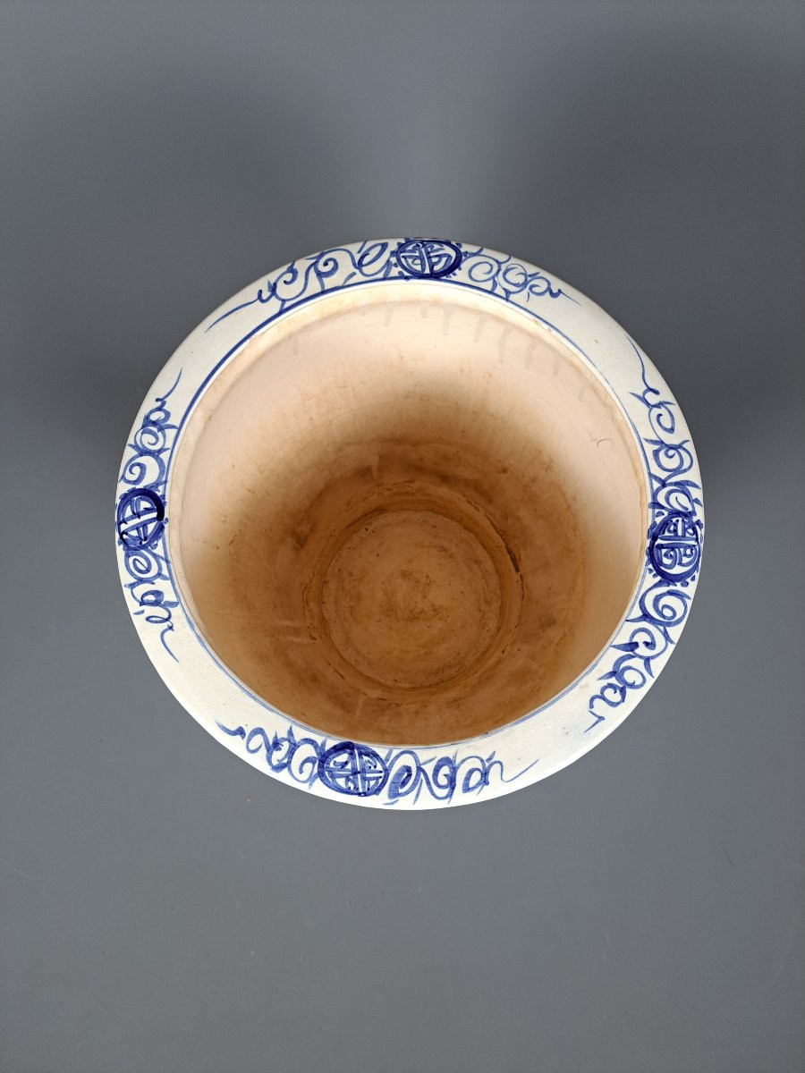 Large Vietnamese Ceramic Plant Pot.-photo-3