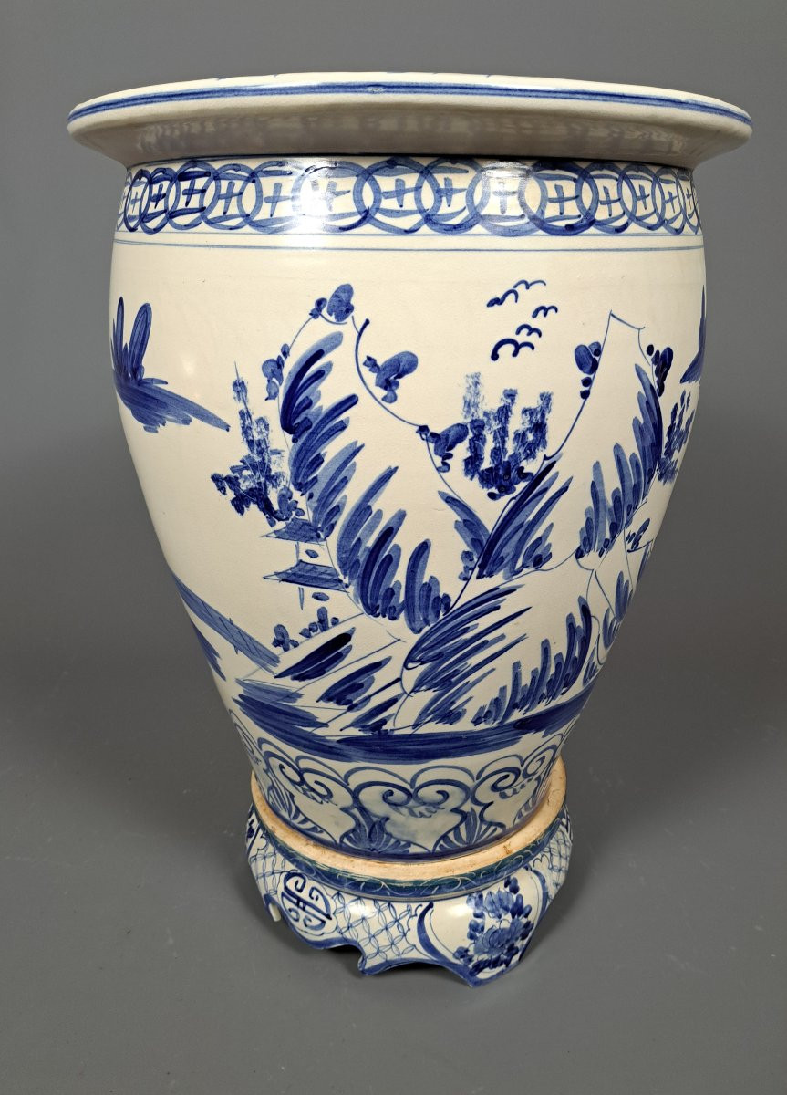 Large Vietnamese Ceramic Plant Pot.-photo-4