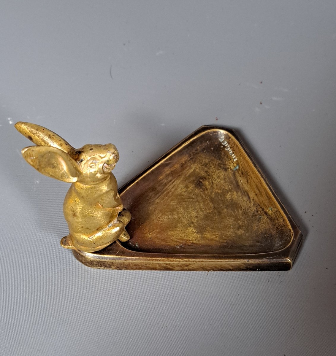 Art Deco Pocket Organizer In Bronze.-photo-1