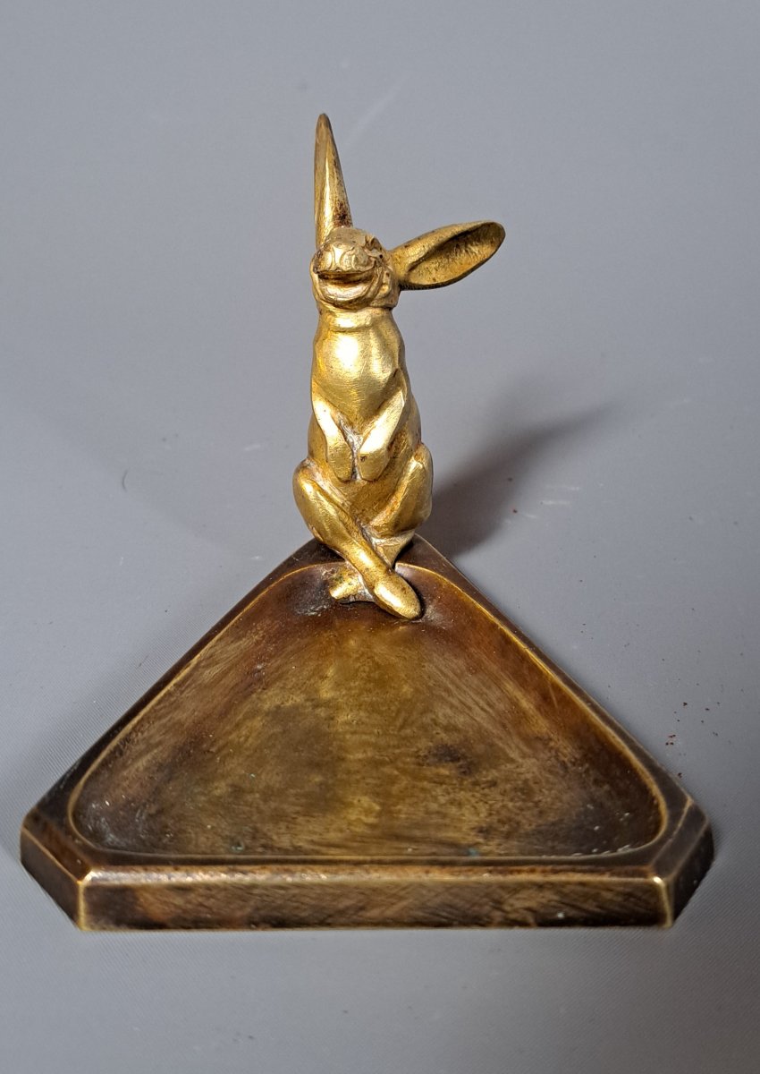 Art Deco Pocket Organizer In Bronze.