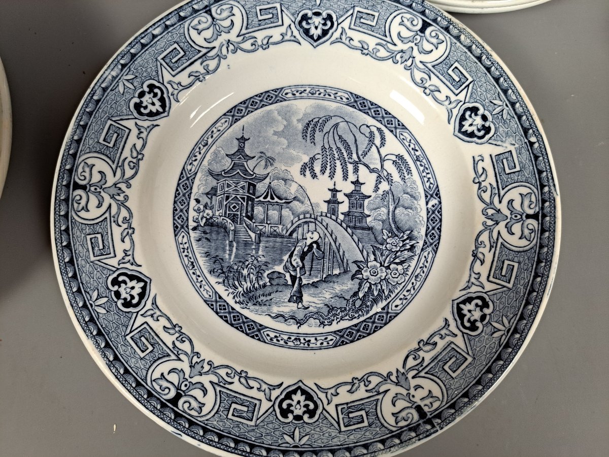 Yeddo Dinner Service, From Sarreguemines, Late 19th/early 20th Century.-photo-2