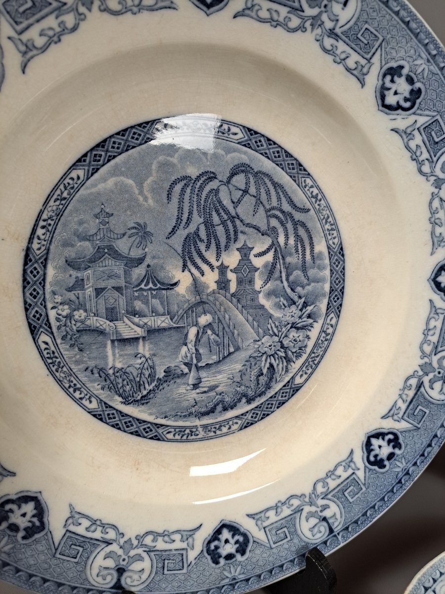 Yeddo Dinner Service, From Sarreguemines, Late 19th/early 20th Century.-photo-6