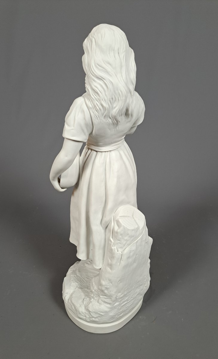 Young Woman With A Mandolin - After Joseph Le Guluche (1849–1915)-photo-3