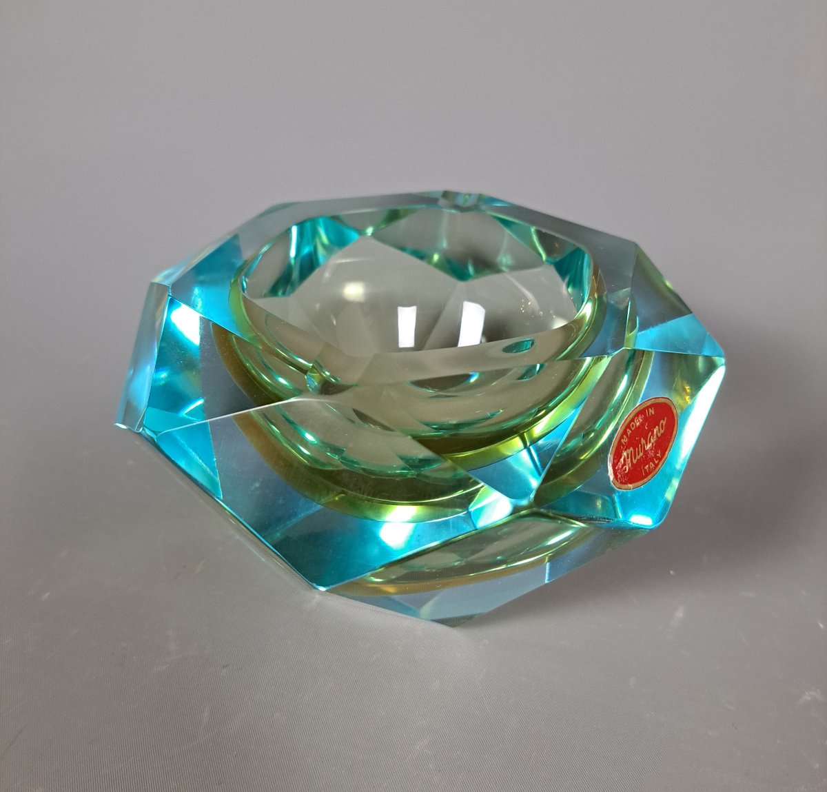 Cendrier ou vide-poche en verre de Murano.-photo-2