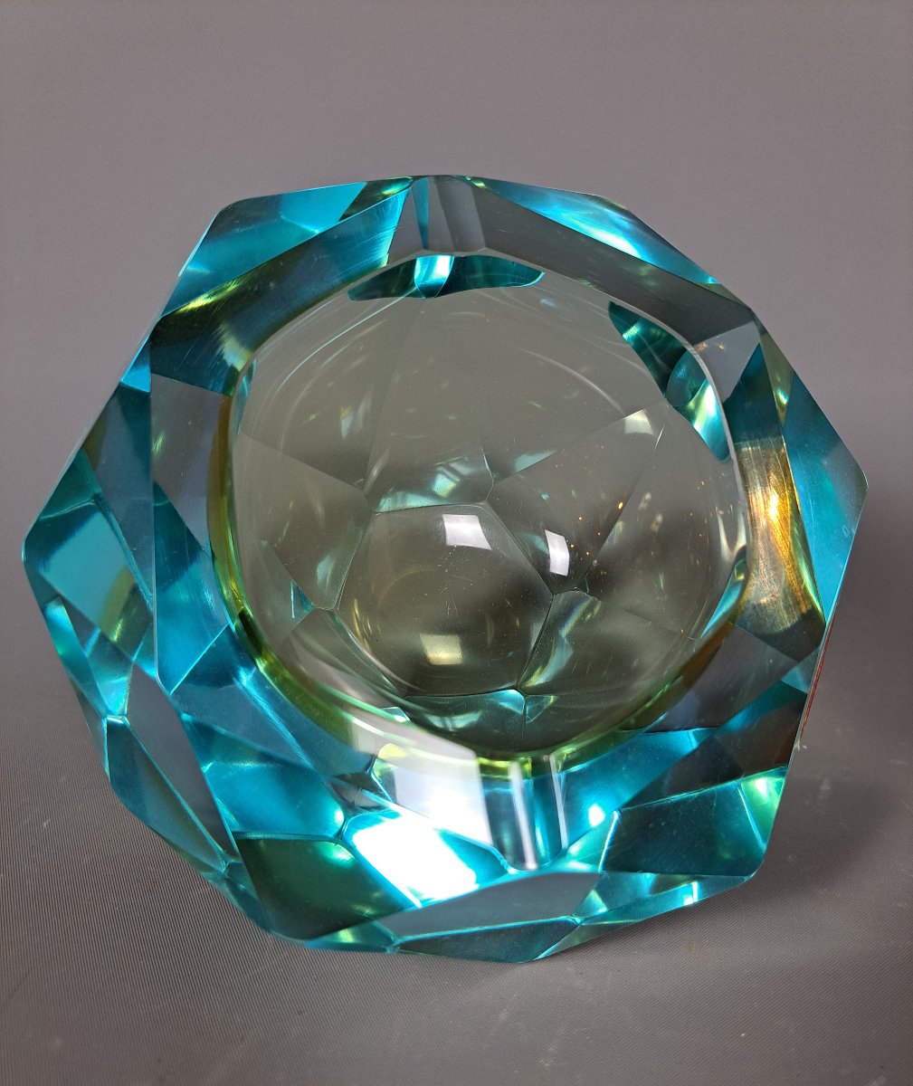 Cendrier ou vide-poche en verre de Murano.-photo-4