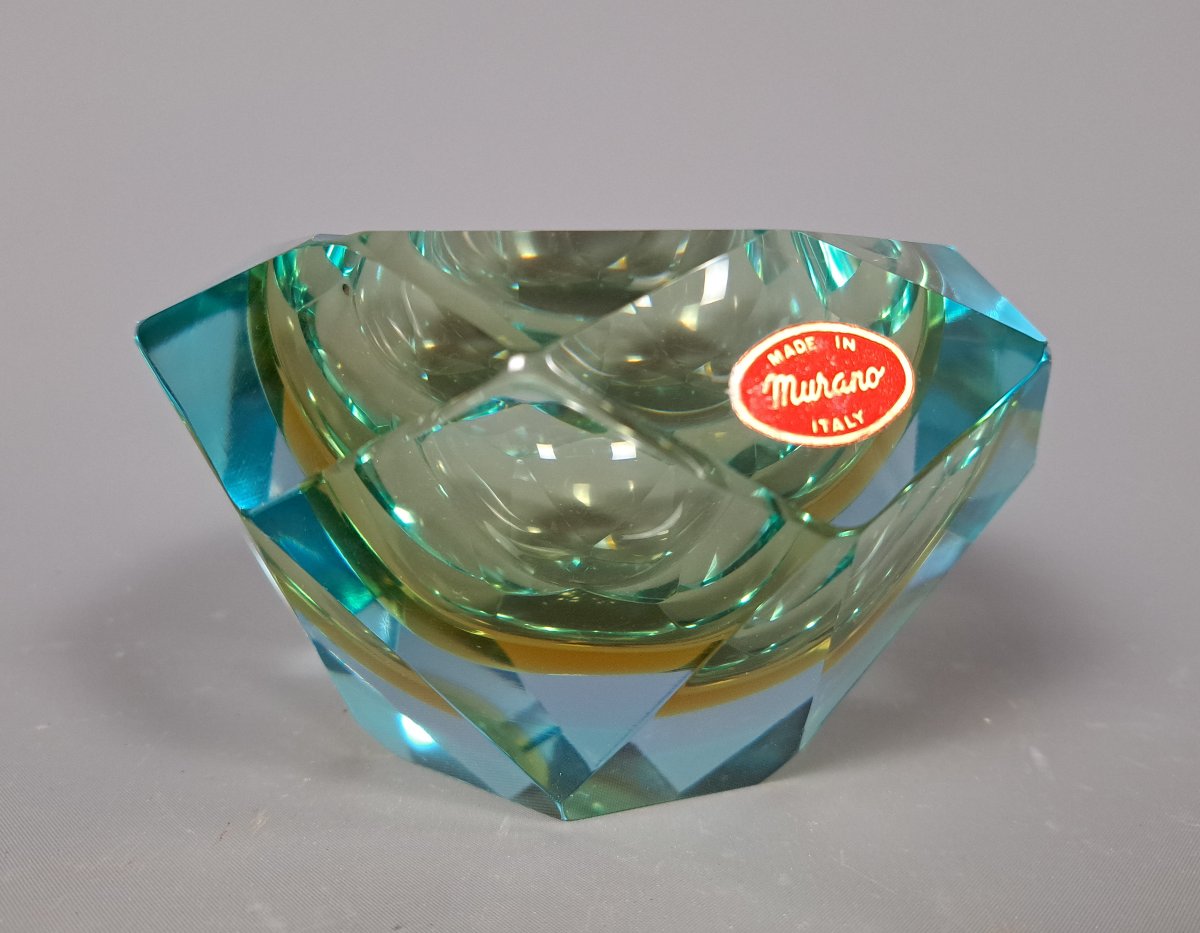 Cendrier ou vide-poche en verre de Murano.-photo-1
