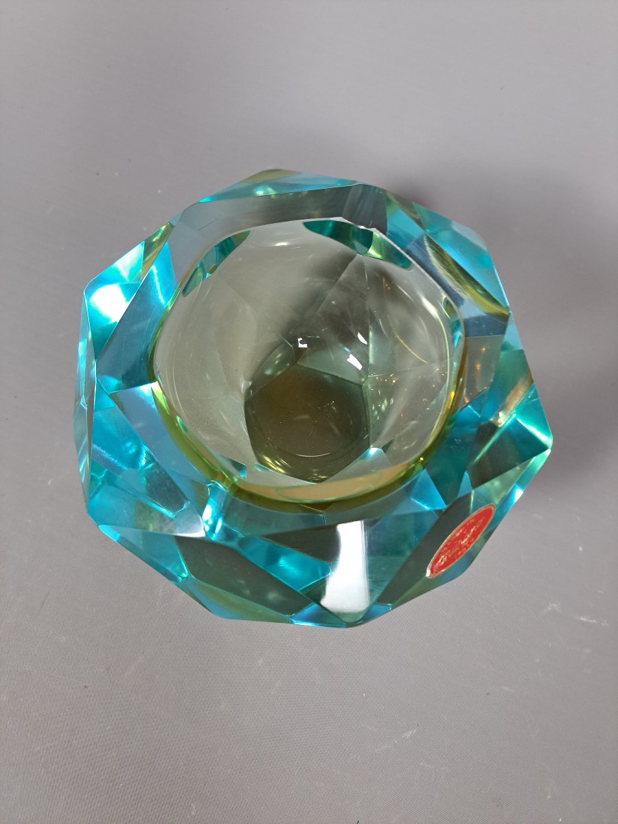 Cendrier ou vide-poche en verre de Murano.-photo-4