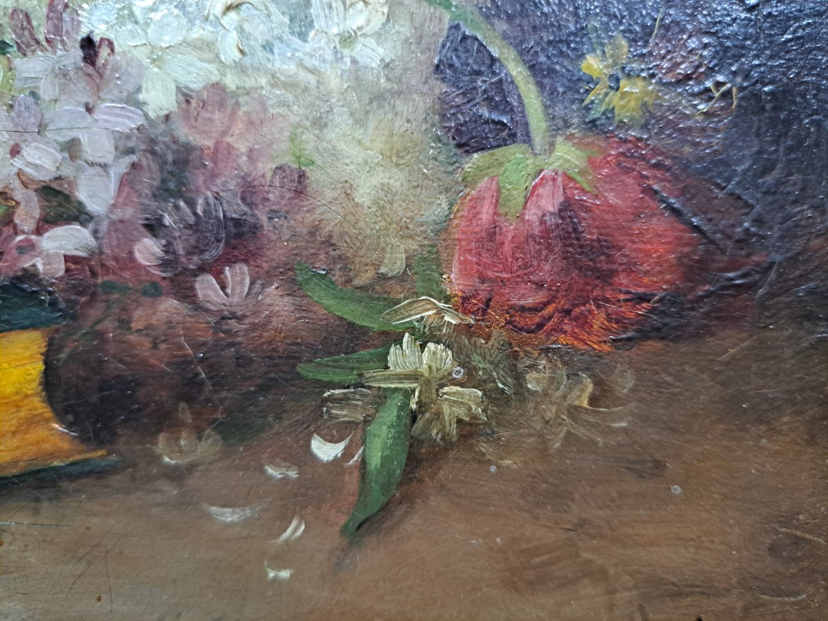 Still Life With Scattered Flowers, Late 19th Century.-photo-4