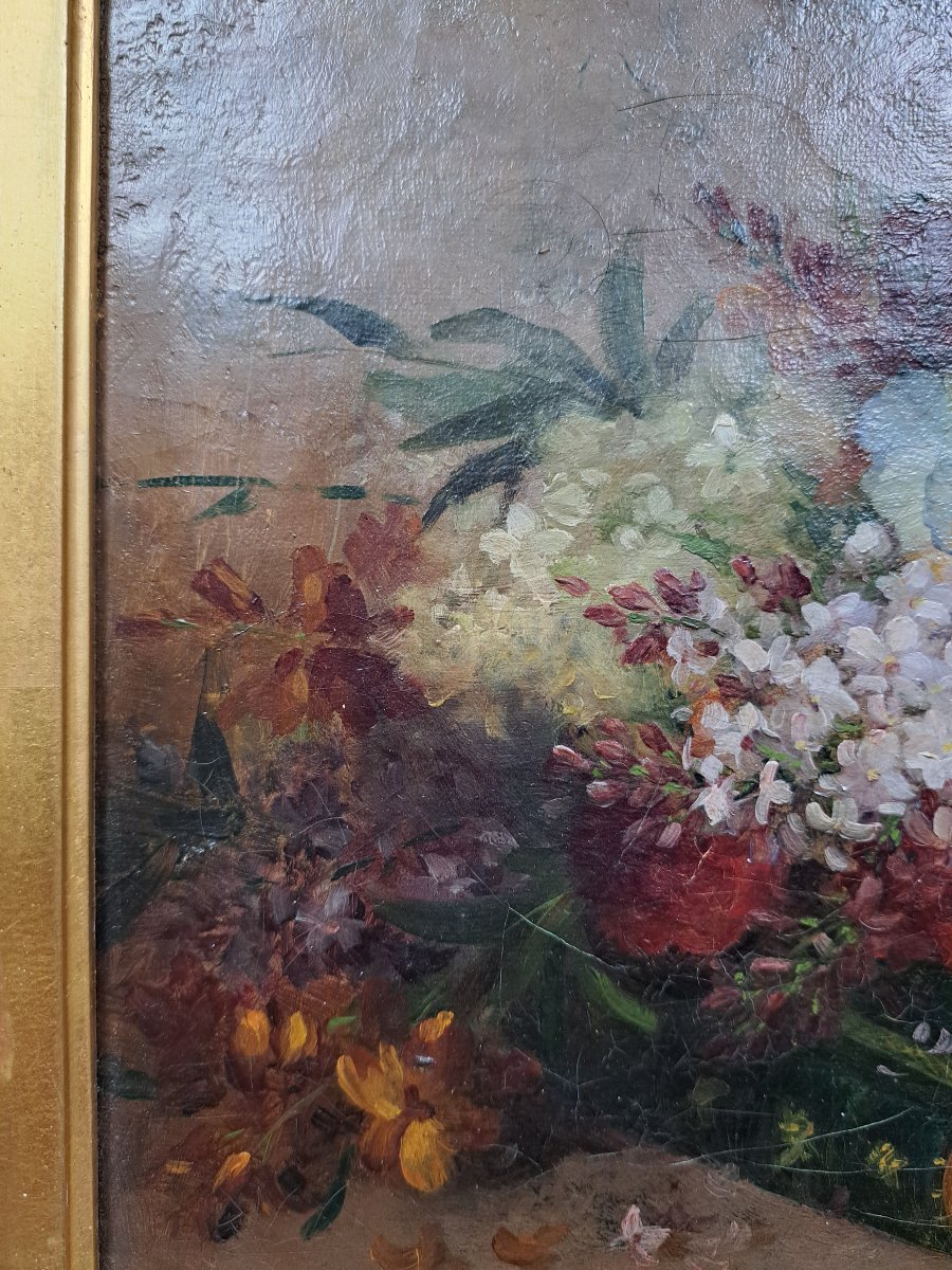 Still Life With Scattered Flowers, Late 19th Century.-photo-2