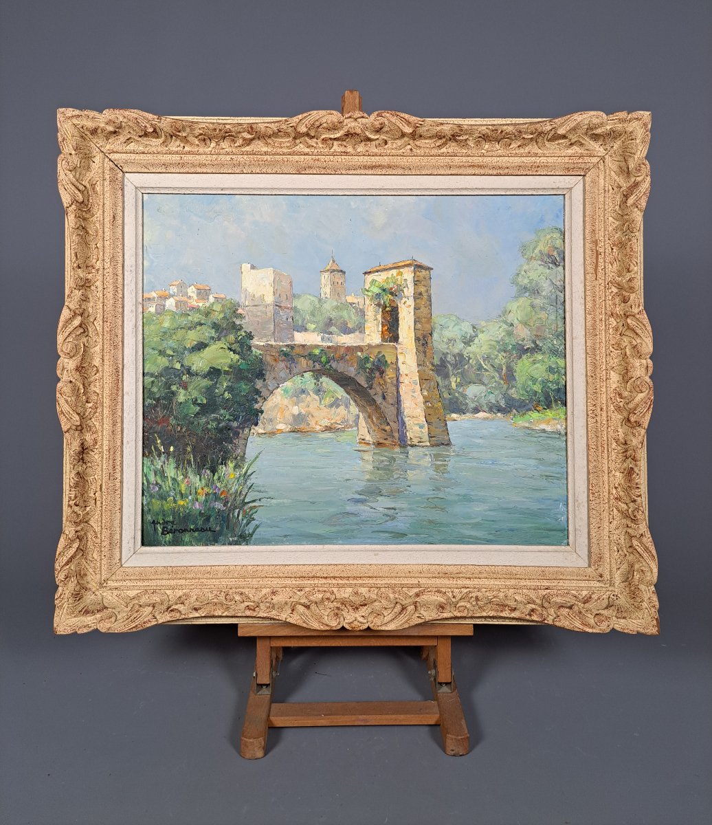 Sauveterre De Béarn, “the Bridge Of Legend” By André Beronneau-photo-2