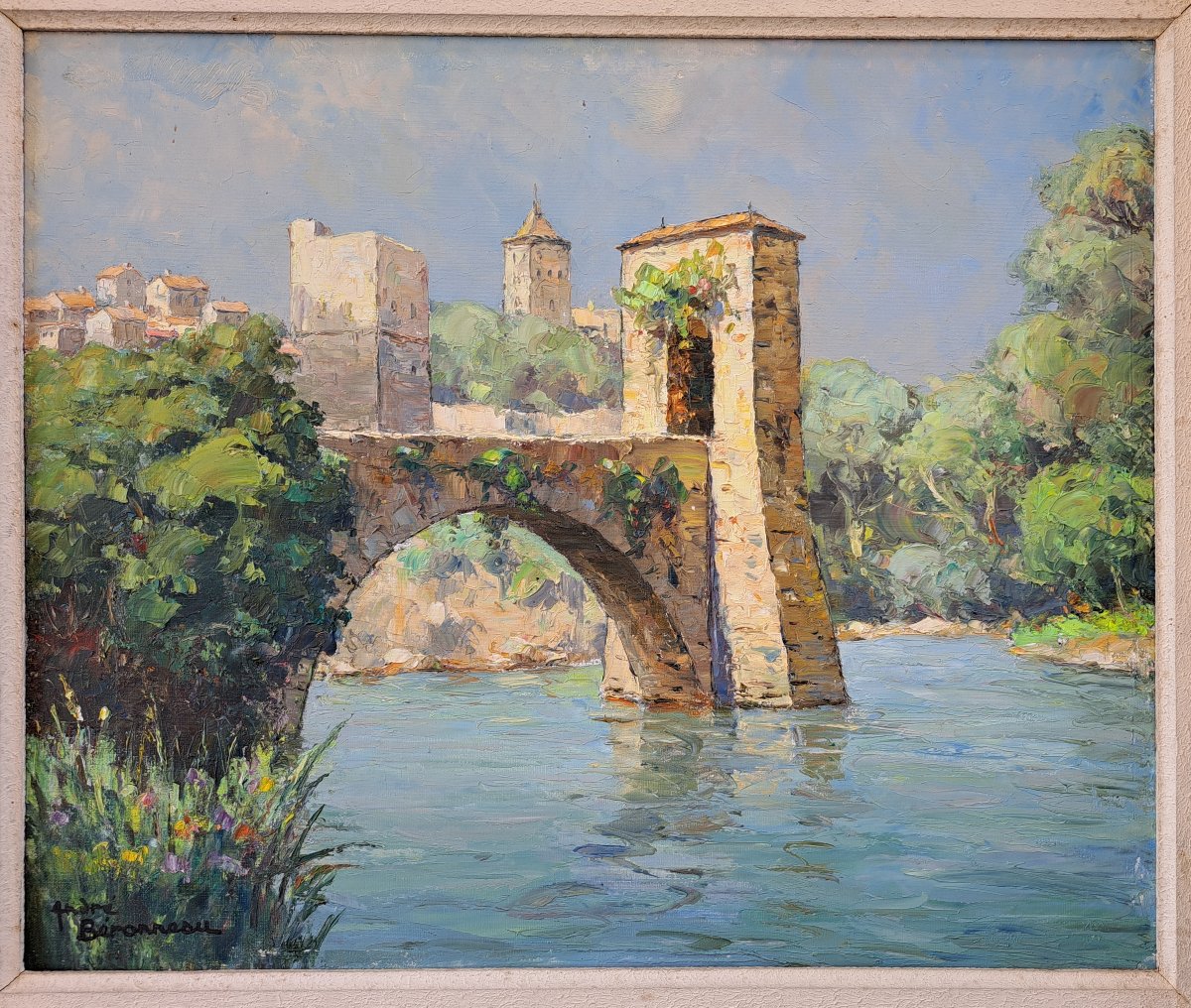 Sauveterre De Béarn, “the Bridge Of Legend” By André Beronneau
