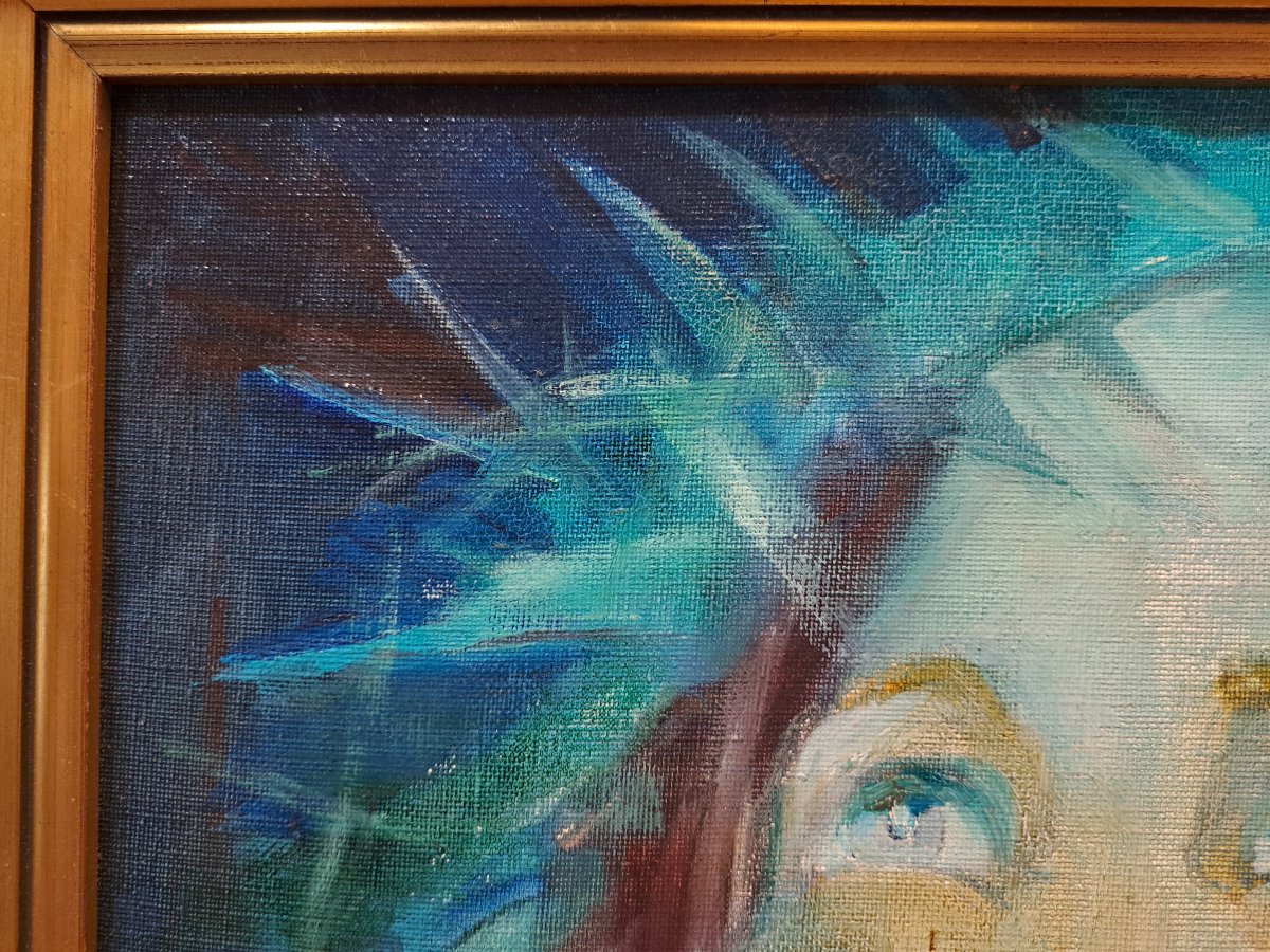 Portrait Of Jesus By Micheline Chibrac.-photo-2