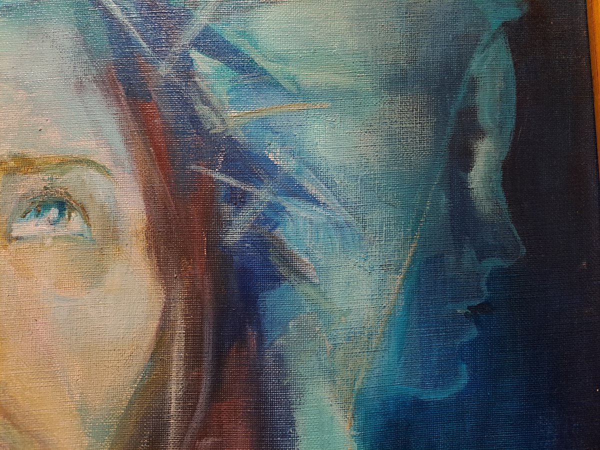 Portrait Of Jesus By Micheline Chibrac.-photo-4