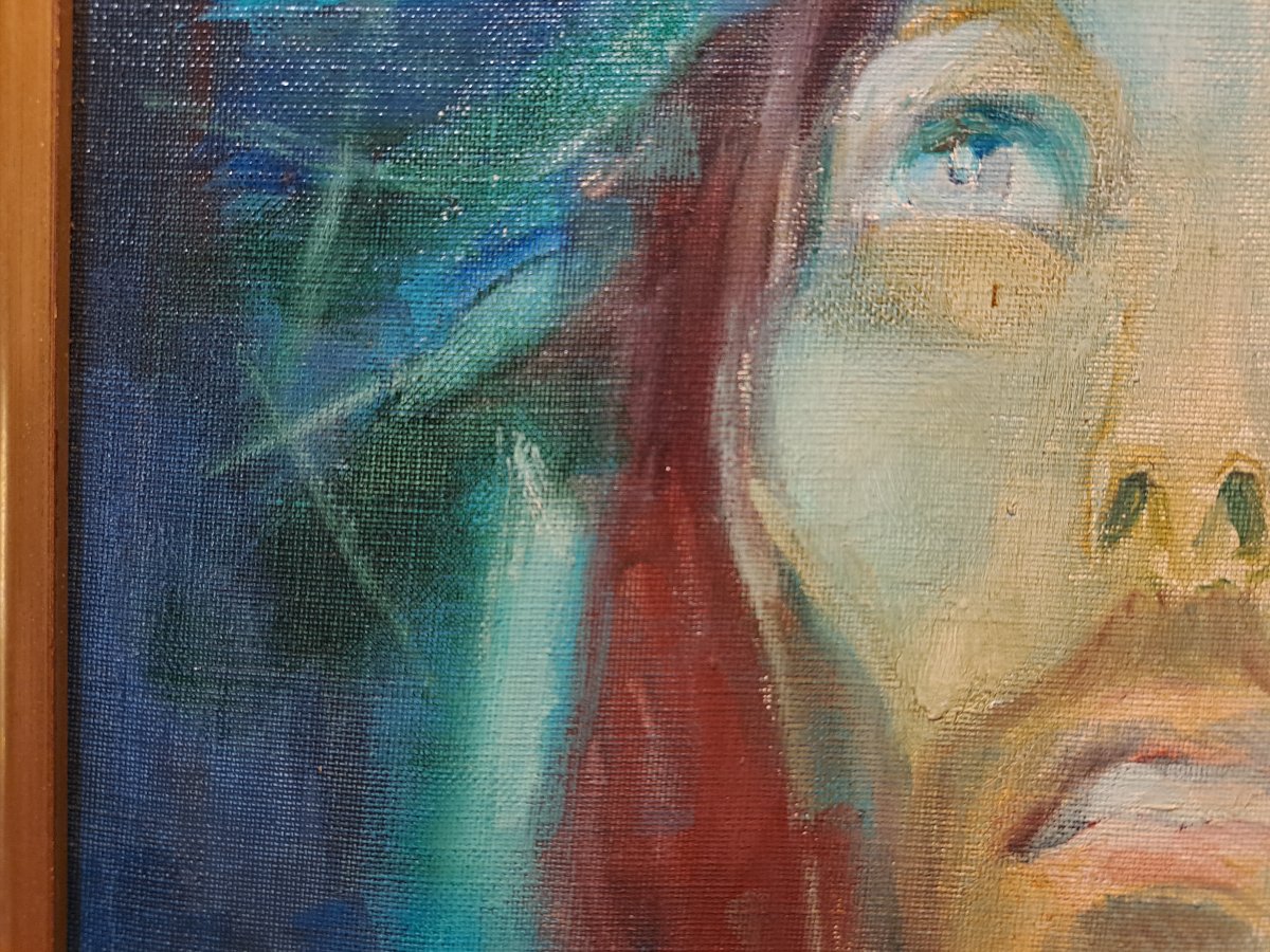 Portrait Of Jesus By Micheline Chibrac.-photo-1
