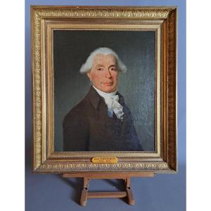 Portrait De Jean Tarteiron (1734-1822) époque Fin XVIIIème.