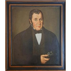 Portrait Homme de qualité, fin 19ème.