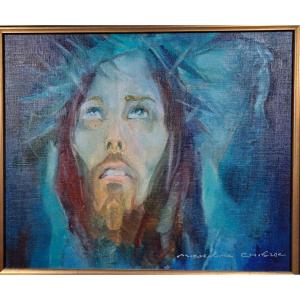 Portrait de Jésus par Micheline CHIBRAC.