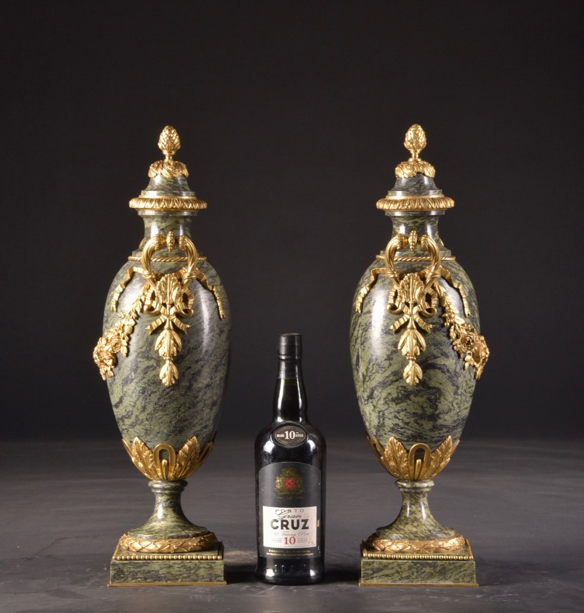Pair Of Cassolettes, Charles X, Ormolu, Marble - Midden 19e Eeuw -photo-7