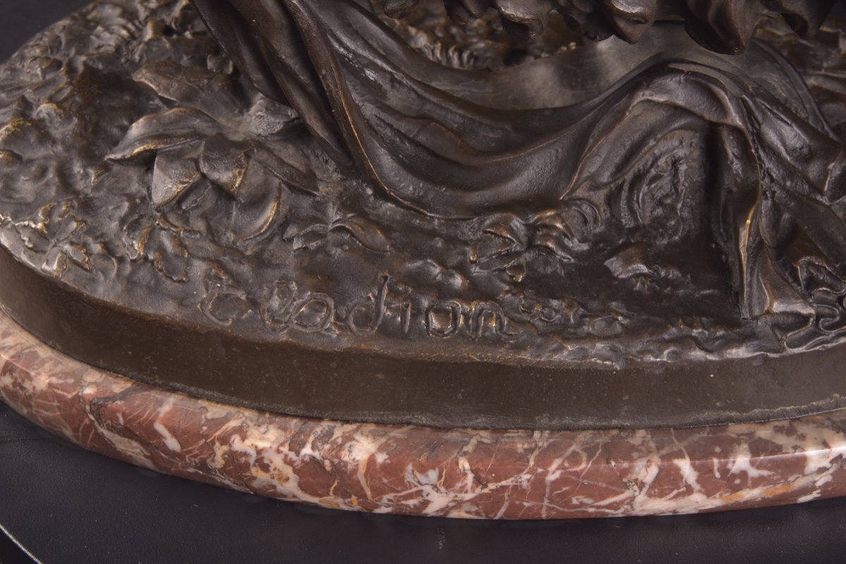 Claude Michel (clodion) (français 1738-1814) Bacchante Chevauchant Une Chèvre-photo-6