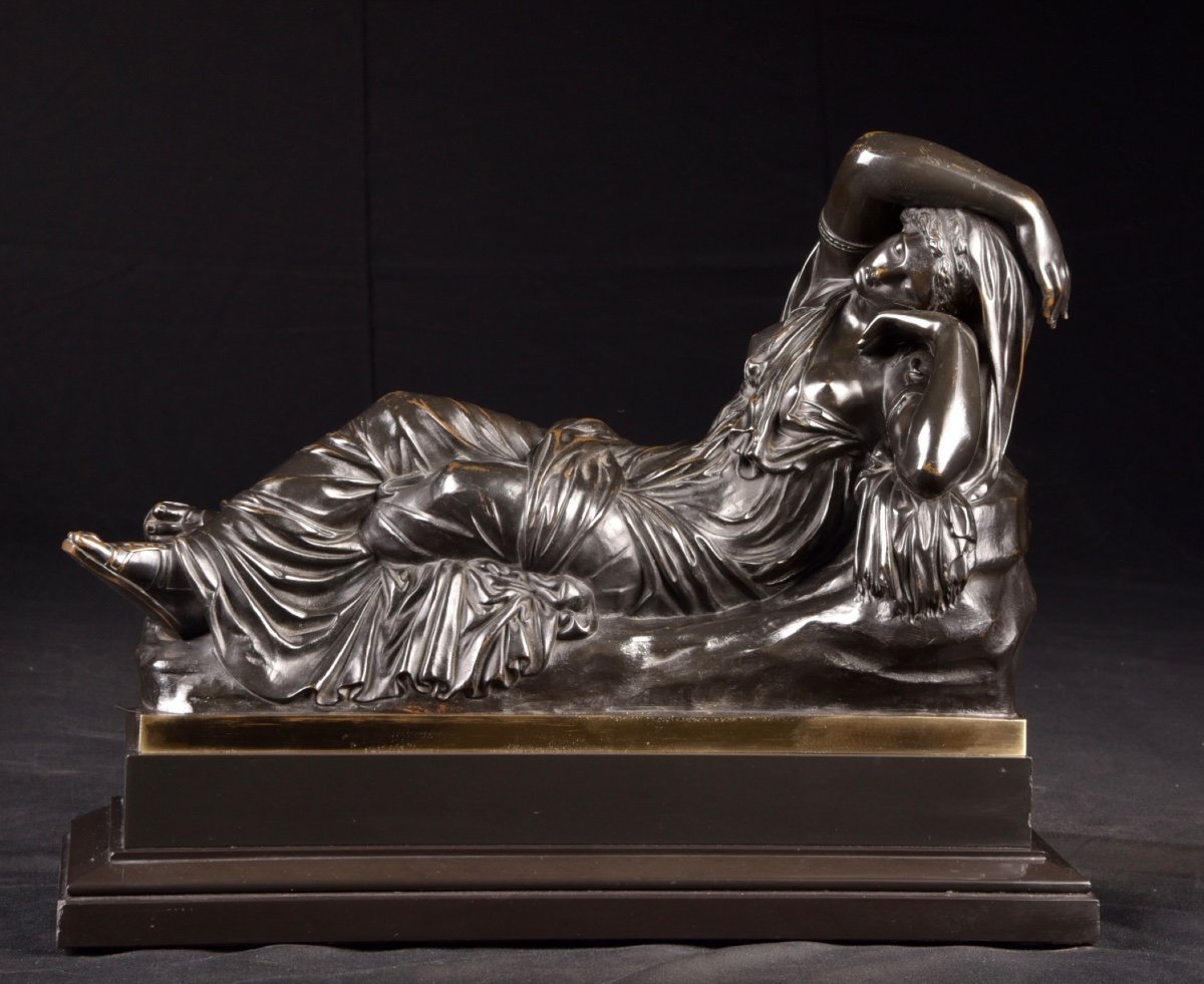 Bronze Français XVIIIème De L'Ariane Endormie
