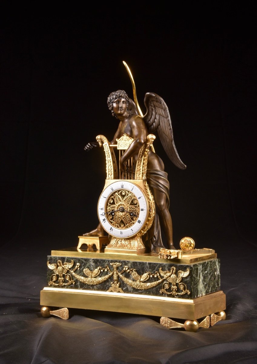 3pcs, France Empire Clock By Claude Galle & Ravrio A Paris-photo-3