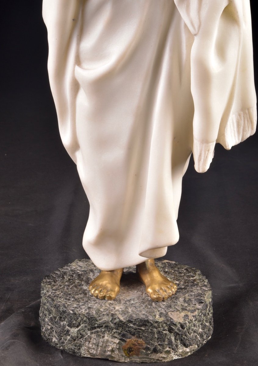 The Marble Figure Of An Arab Woman By Louis Hottot (french, 1829-1905)-photo-6
