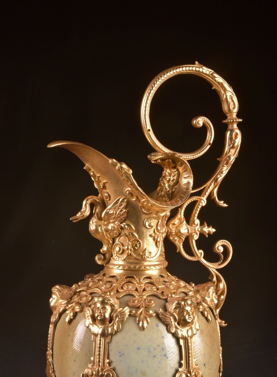 Pair Of Victorian Ewers; France, Circa 1850-1900-photo-4